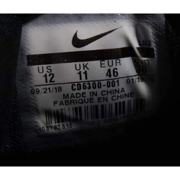 Nike Mens Size 12 Tiger Woods TW71 Fast Fit Golf Shoes‎ Black CD6300-001 TW main image 8